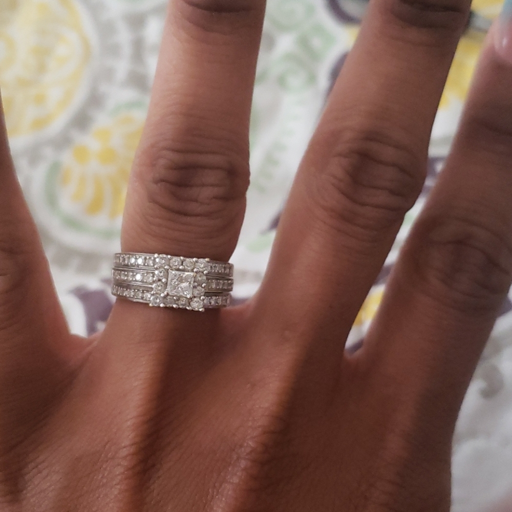 Wedding Band Set Size 6.